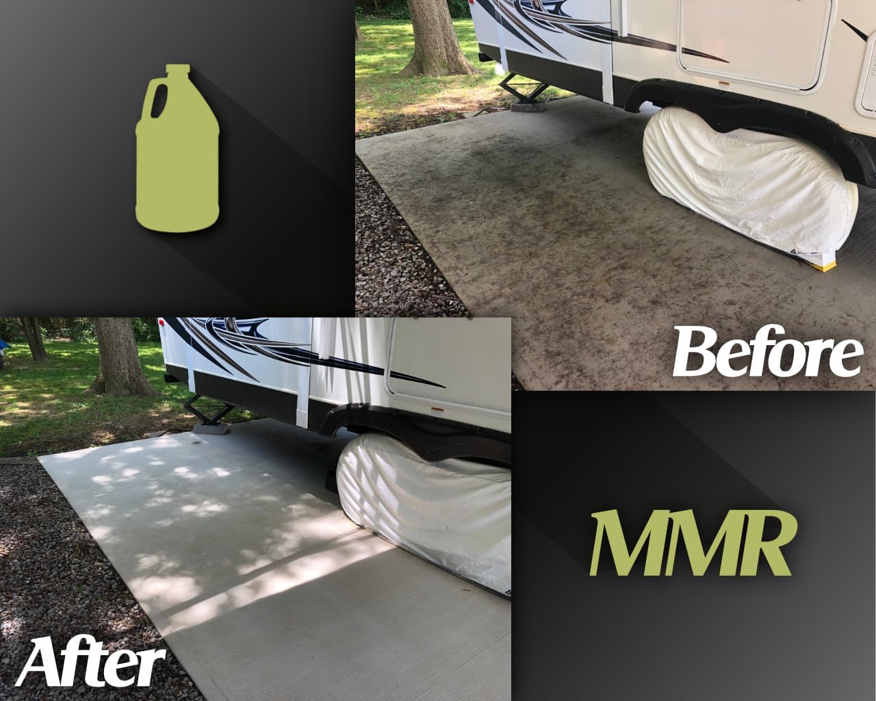 Bad Axe MMR Instant Mold Stain and Mildew Stain Remover - Professional Strength, Contractor Grade Cleaning Solution, Professional Quality Formula, Odor Removal, 1 Gallon (2)