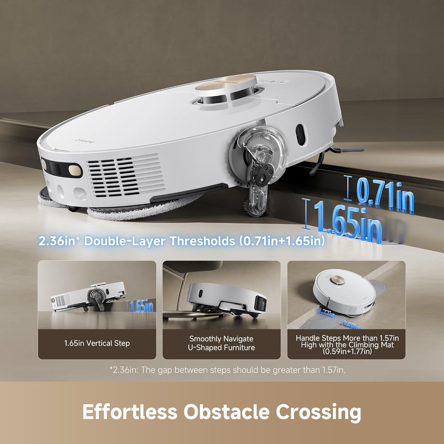 DREAME L50 Ultra Robot Vacuum and Mop White, 19,500Pa Suction, with Auto-Empty and Mop Self-Cleaning, Precise Obstacle Avoidance, HyperStream Detangling DuoBrush
