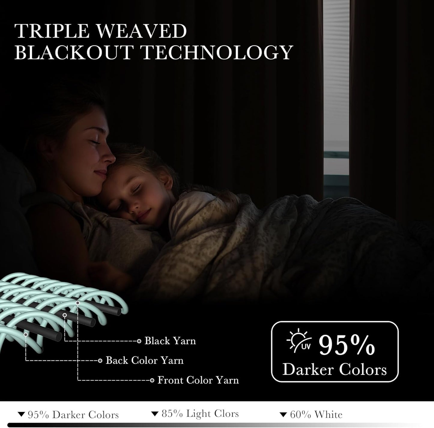 PONY DANCE Blackout Curtains for Bedroom 63 Inch Length 2 Panels Set, Thermal Insulated Energy Saving Grommet Top Window Treatment Drapes for Living Room, W34 x L63 Inch, Mocha