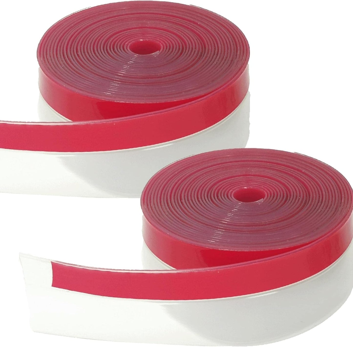 Clear Weather Stripping Tape, Door Draft Seal Silicone Strip. Enhanced with Thicker Strip and Stronger Adhesive Tape Backing. (Transparent, 10M Total, 2 Packs)