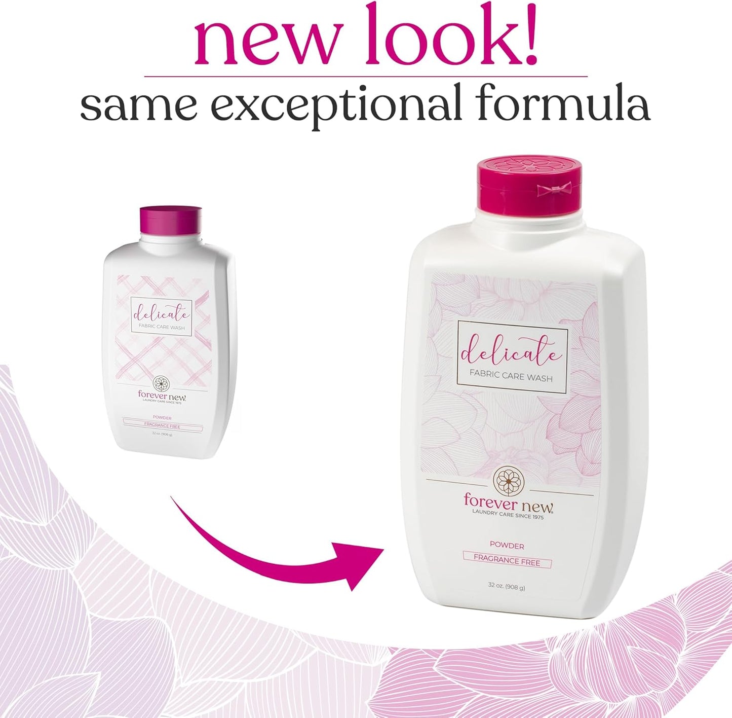 Forever New Granular Fabric Care Wash Unscented - 64oz (2pack) Natural Laundry Detergent