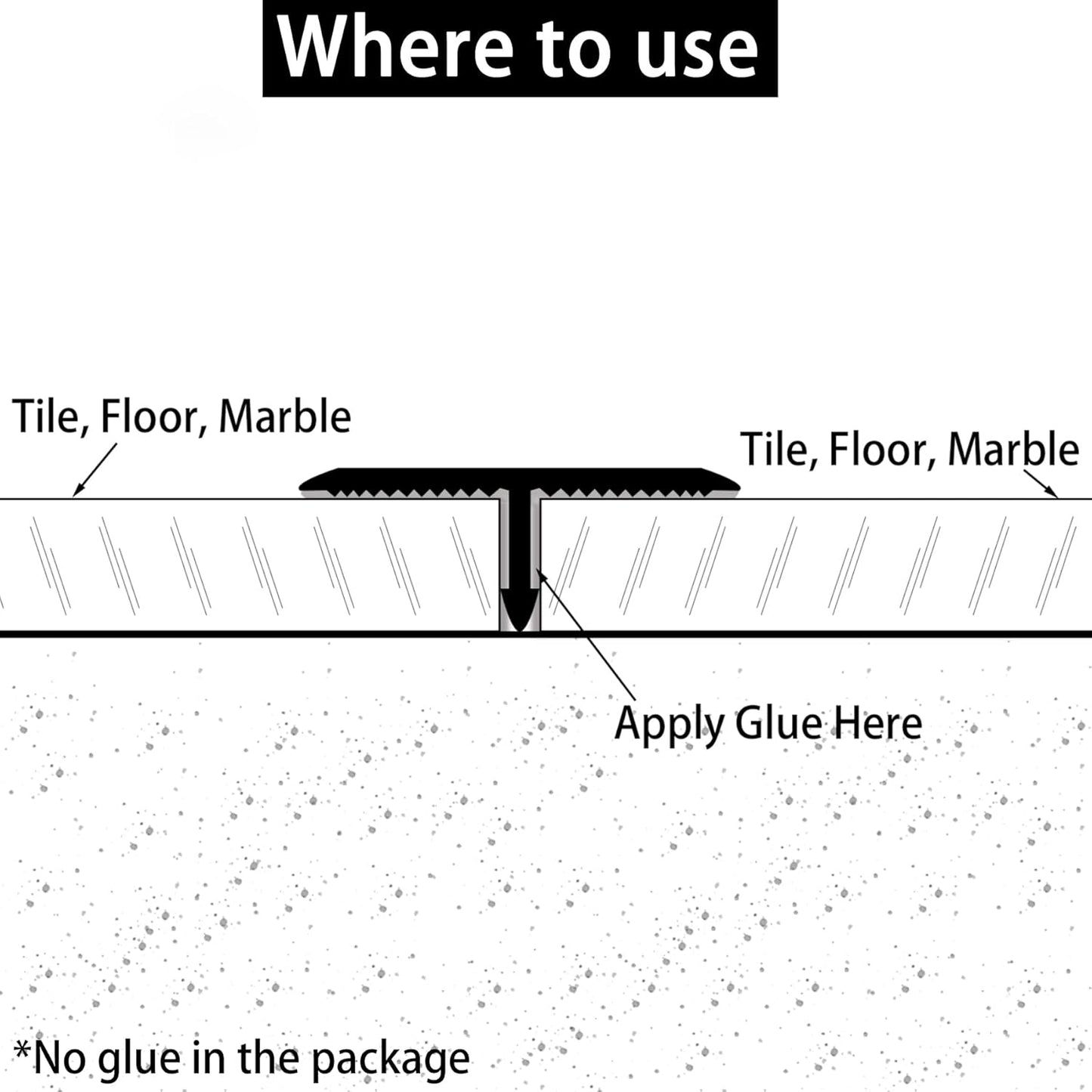 3Pcs Aluminum T Molding Trim & Floor Transition Strips, Flat Divider Strip for Door Threshold and Joining Flooring Gaps of Laminate Planks Tile (2.9Ft x 0.8In, Matte Silver)