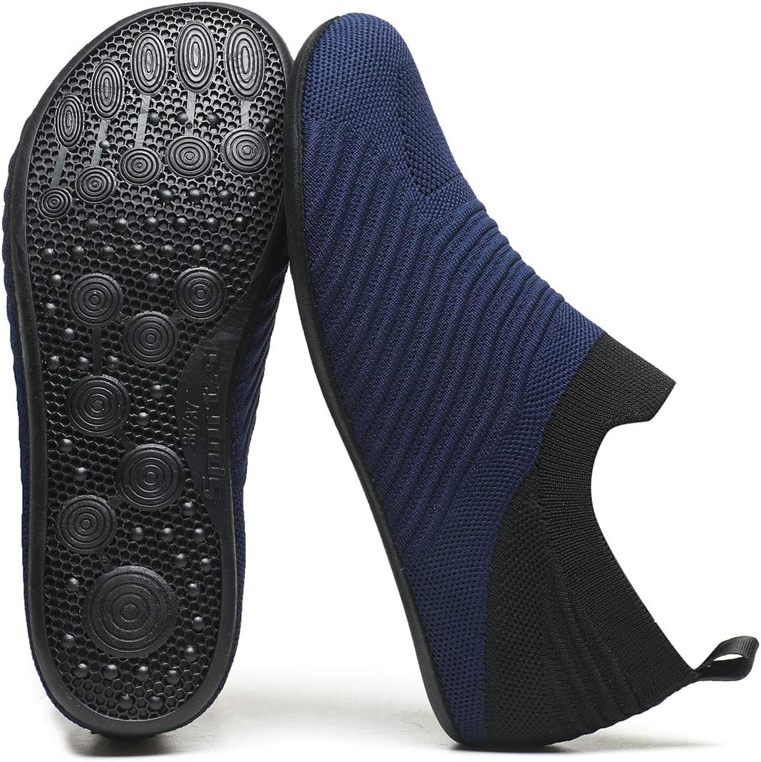 Adult Indoor House Slippers Socks Lightweight Non Slip Grip House Home Shoes for Women Men