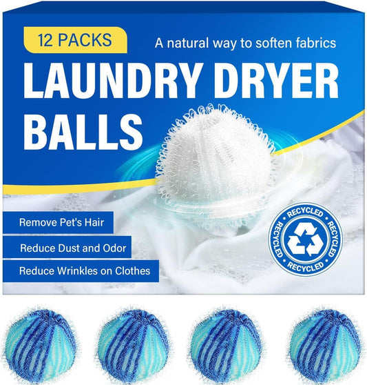 Pet Hair Remover for Laundry, Reusable Lint Traps for Washing Machine Hose, Effective Washing Balls for Pet Fur Remover 12Pcs