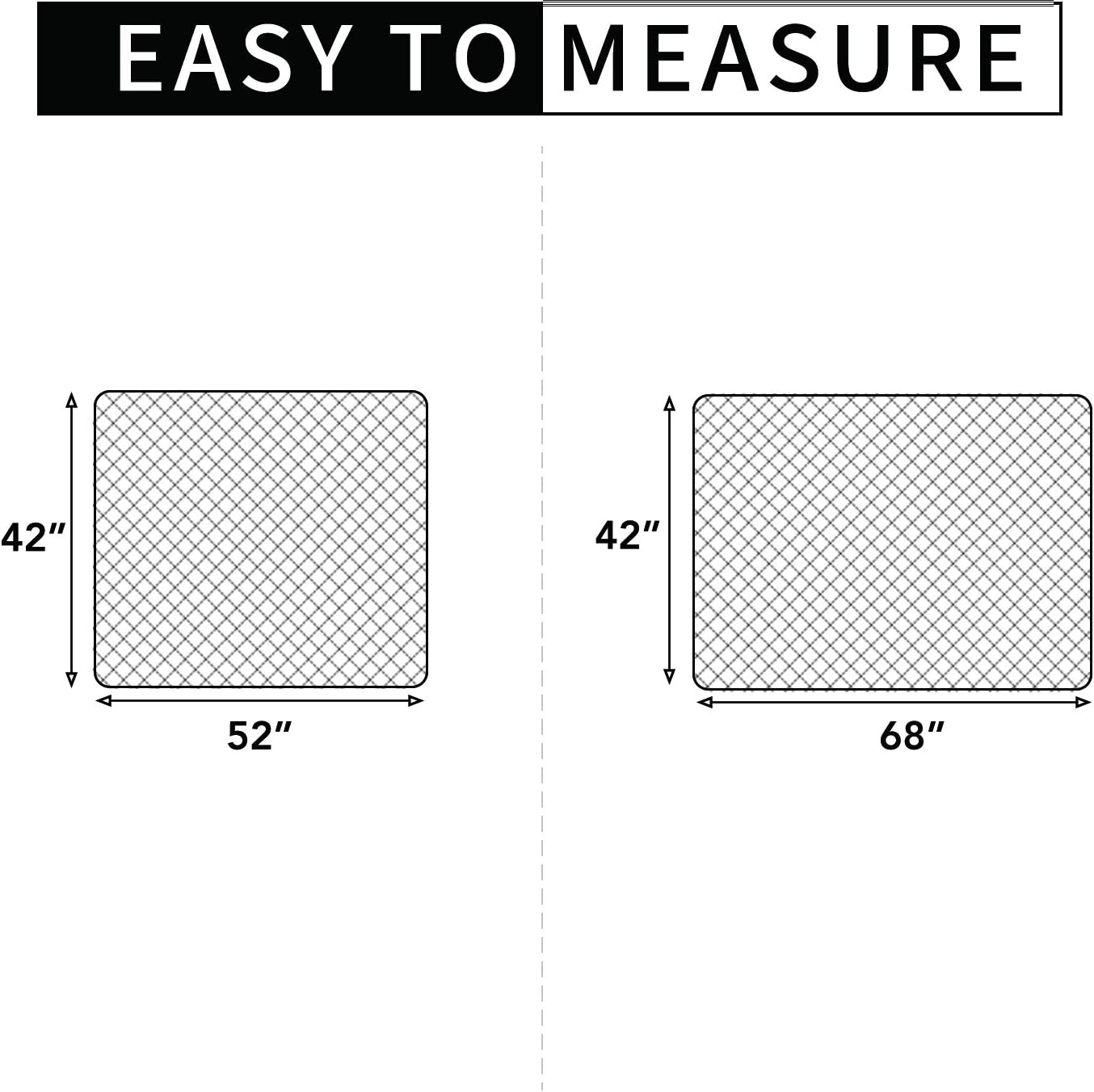 Easy-Going Sectional Couch Covers for Dogs L Shape Sofa Cover Reversible Sofa Slipcover Chaise Lounge Cover Furniture Protector Cover for Pets Dog Cat (42 x 52inches, Ivory/Ivory)