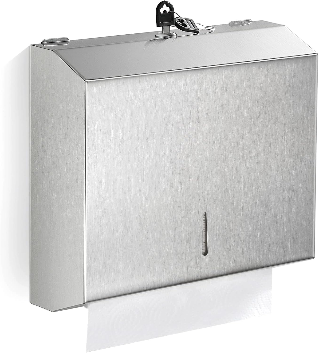 Paper Towel Dispenser Wall Mount Commercial, C Fold Multifold Hand Paper Towel Dispenser, Stainless Steel Tissue Holder