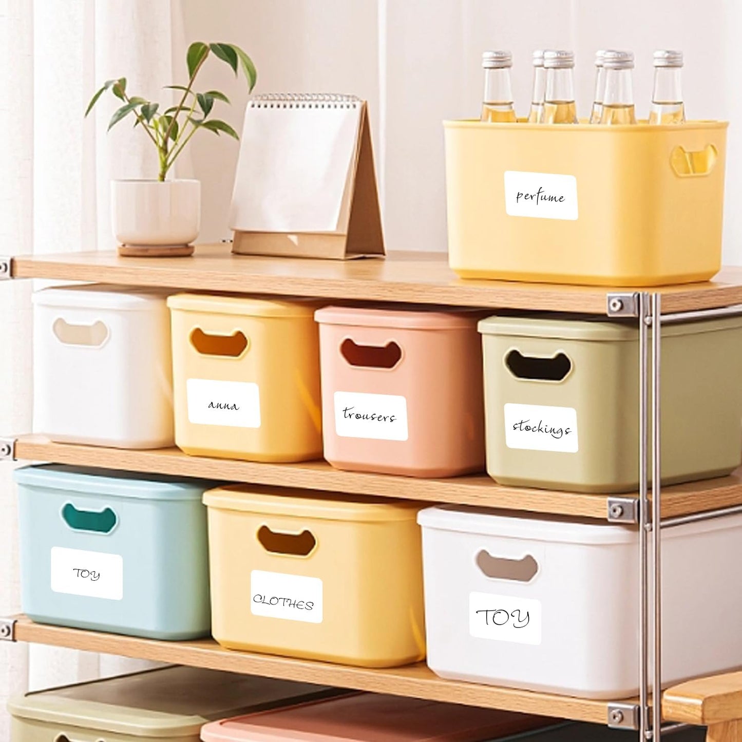 2×3 Inch White Removable Thermal Labels,Waterproof Thermal Label,300 Sheets per Roll with Perforated Lines