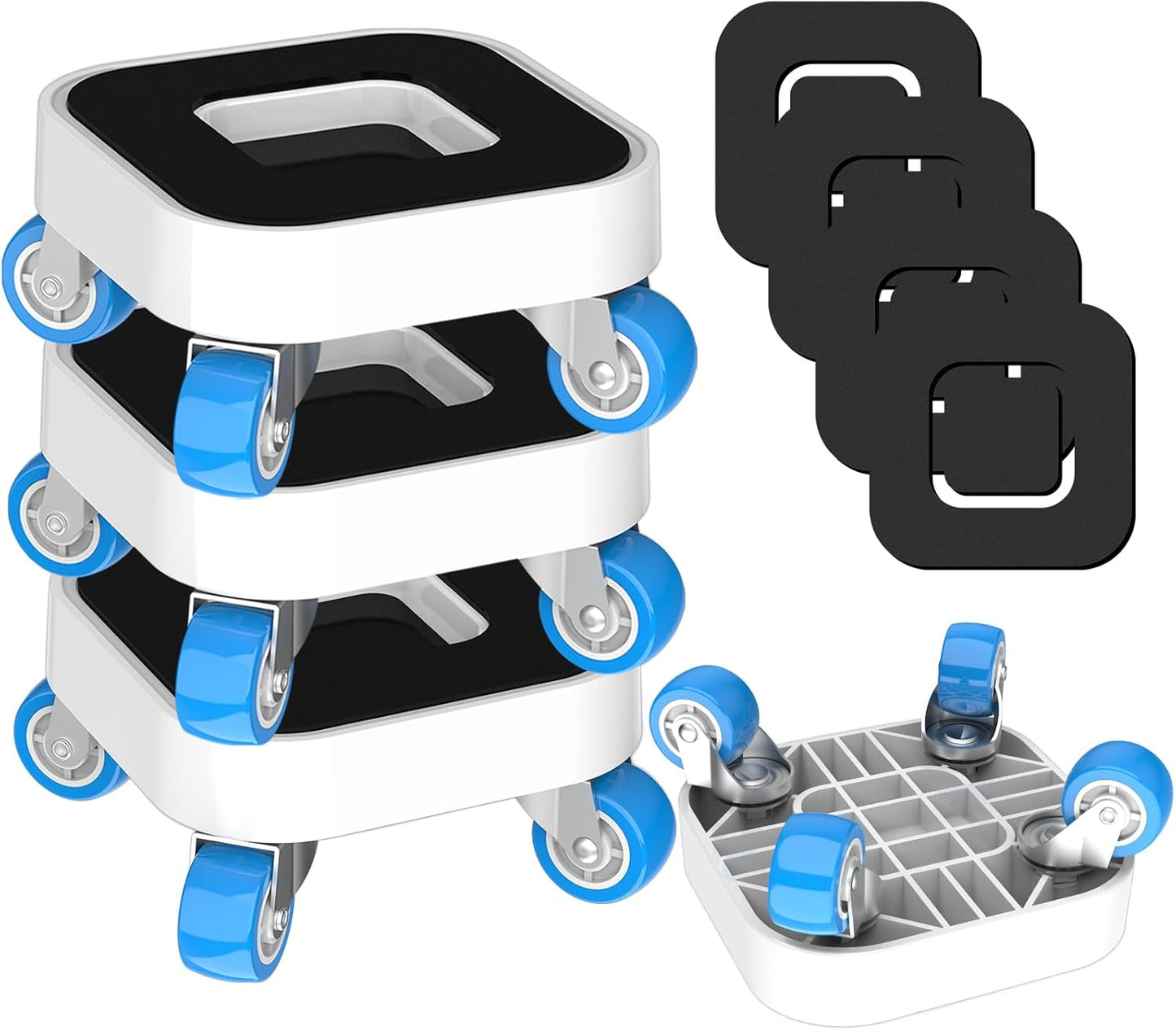 New Upgrade Furniture Movers with Wheels, Furniture Sliders with 360° Rotatable 1.25in Wheels, Furniture Dolly for Moving Heavy Sofa, Bed, Load Capacity Up to 900lb