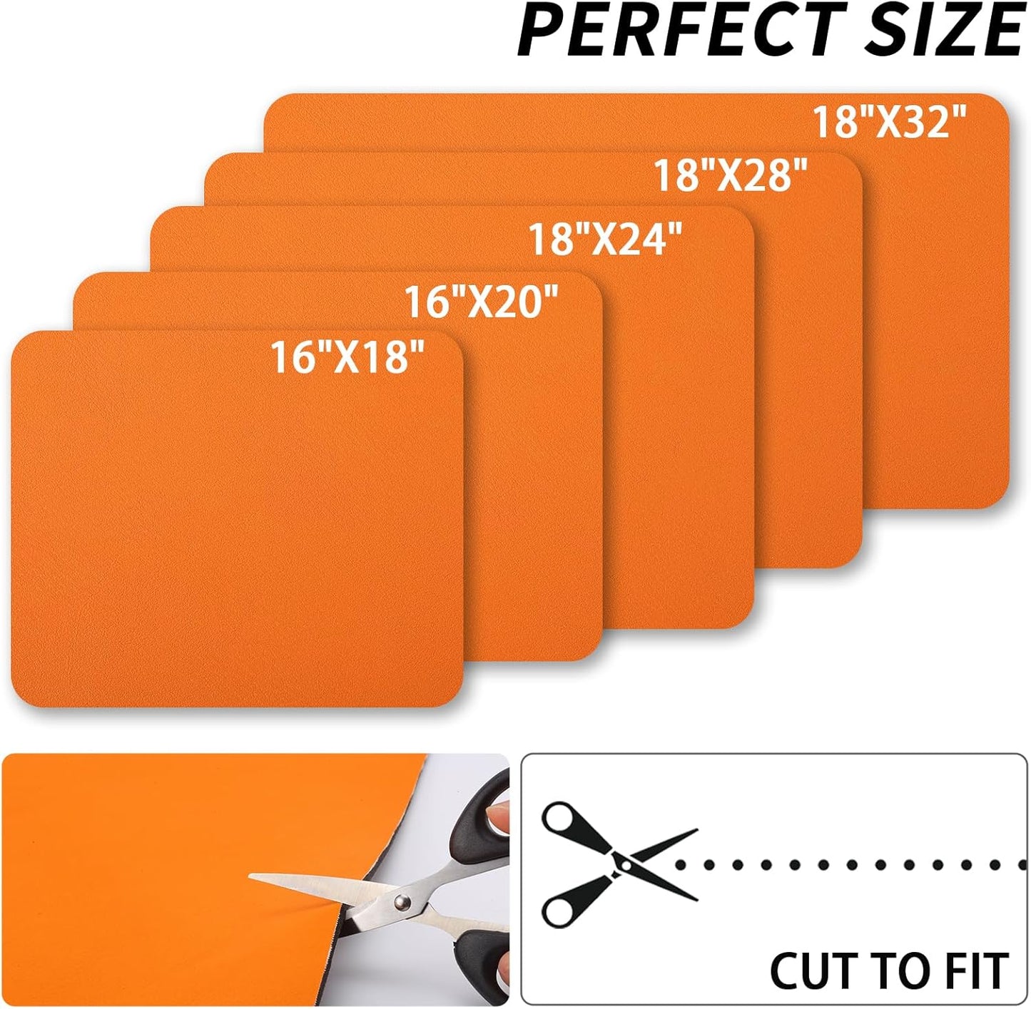 Dish Drying Mat for Kitchen Counter, Heat Resistant Drainer Mats with Non-slip Rubber Backed, Hide Stain Kitchen Super Absorbent Draining Mat, Easy to Clean Dish Rack Pad, Orange 18"x24"