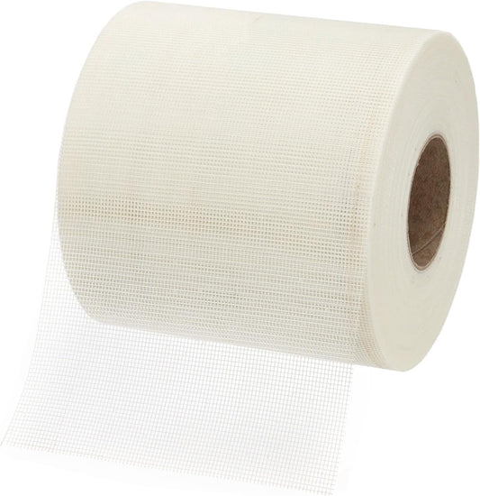 PATIKIL Drywall Repair Mesh Tape, 8 inch x 328 ft Fiberglass Repair Patch Self-Adhesive Dry Wall Joint Tape 12 Mesh Wall Hole Crack and Seam Patch, White