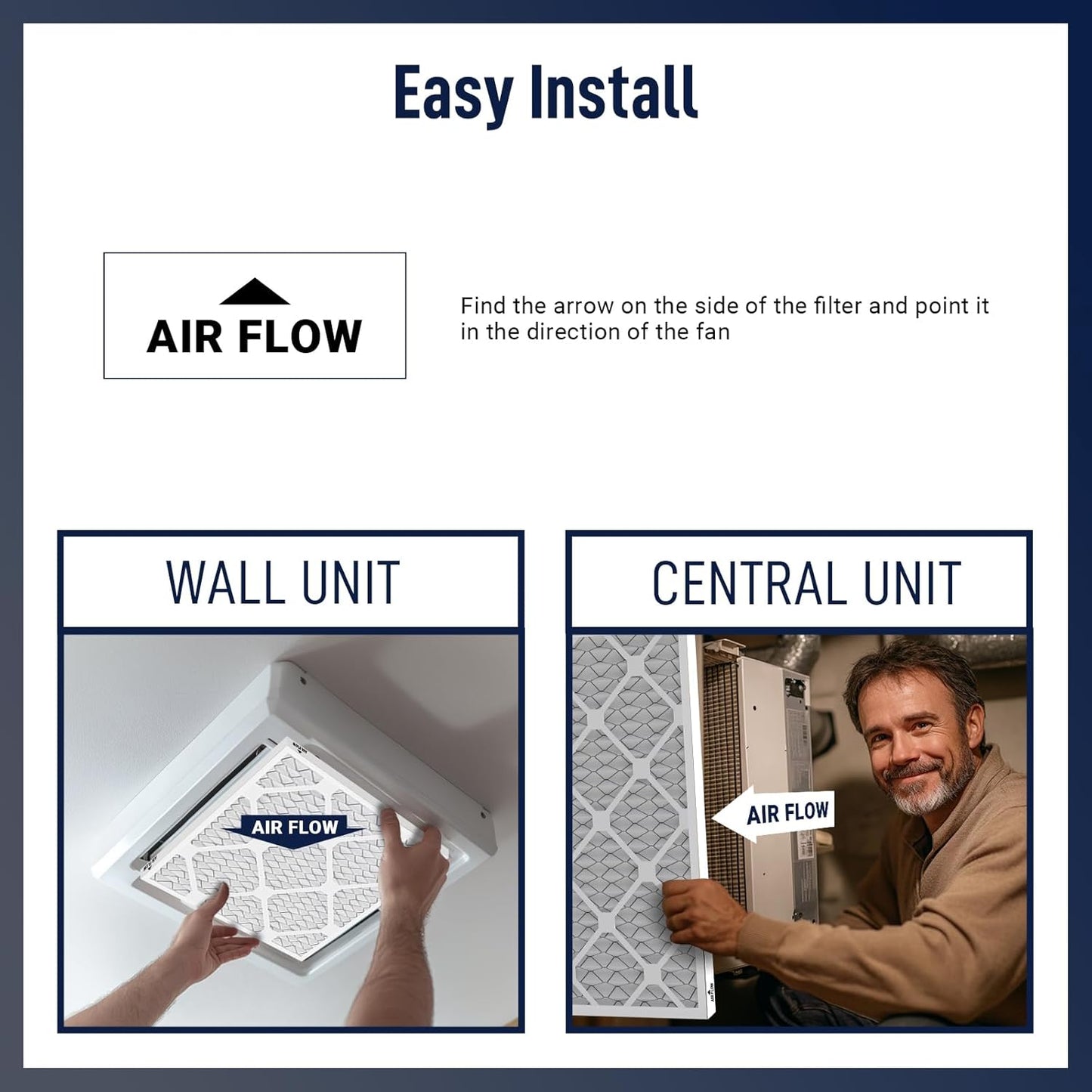 14x30x1 MERV 13 Air Filters, 2-Pack – Actual Size 13.7" x 29.7" x 0.75" – High-Efficiency Pleated Filter for HVAC, AC & Furnace Systems – Advanced Filtration for Cleaner Air