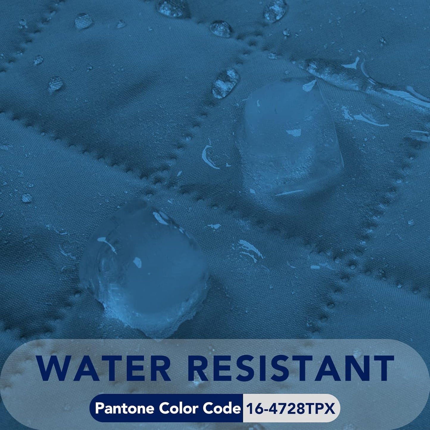 PureFit Reversible Quilted Sofa Cover, Water Resistant Slipcover Furniture Protector, Washable Couch Cover with Non Slip and Elastic Straps for Kids, Dogs (Oversized Recliner, Peacock Blue/Beige)