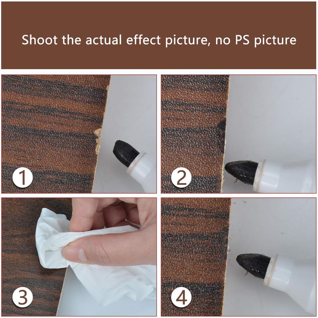 Furniture Repair kit, Wood Scratch Cover Markers*6 and Wax Filler Sticks*6 with Sharpener- 13Pack, Furniture Markers Touch Up Kit for Cover Ups Wooden Floors, Tables, Desks, Carpenters, Stains