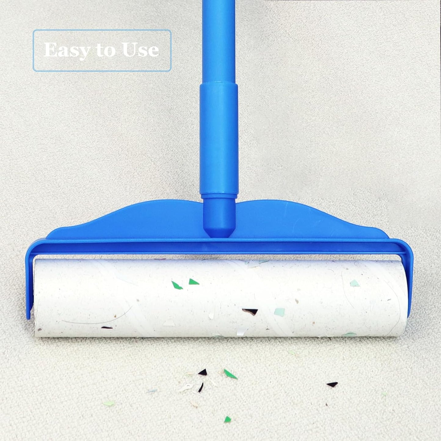 9.45 inch Lint Roller Refills for 9.4'' - 9.5'' Large Lint Rollers Extra Sticky Roller Refills Replacment for PetLovers Delomo and More Floor Rollers 90 Sheets per Refill, 4 Pack, 360 Sheets Total