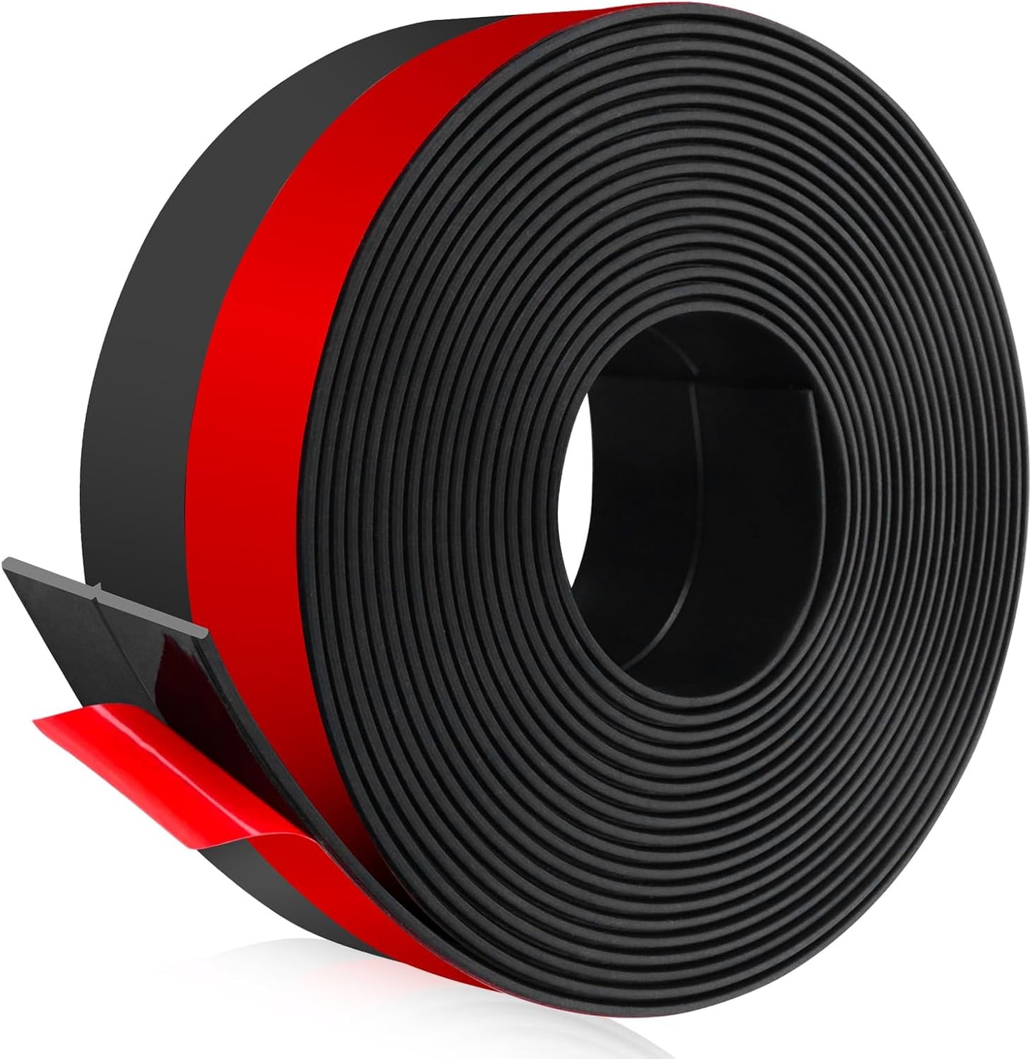 Weather Stripping Self Adhesive Door Draft Stopper Flexible Shower Door Bottom Seal Silicone Seal Strip for Sliding Glass Windows Side Gaps (Black, 2 Inch Wide x 40 Feet Long)