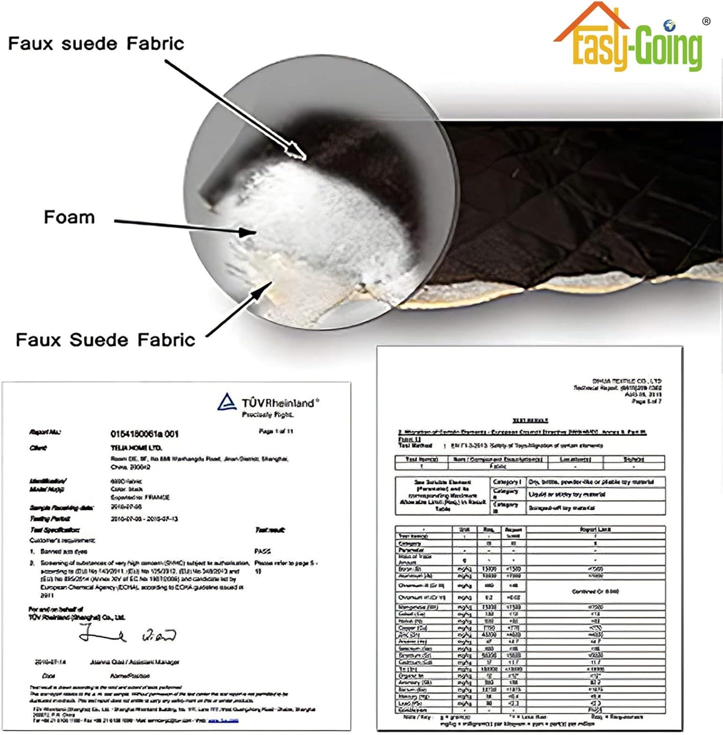 Easy-Going Sectional Couch Covers for Dogs L Shape Sofa Cover Reversible Sofa Slipcover Chaise Lounge Cover Furniture Protector Cover for Pets Dog Cat (30 x 50 inches, Beige/Beige)