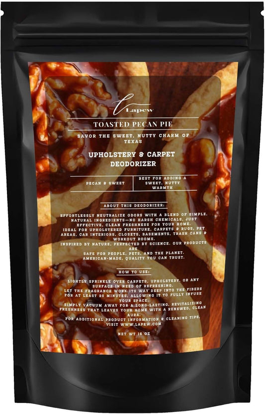 Toasted Pecan Pie Carpet Freshener Powder: Powerful Odor Eliminator for Home, Upholstery Deodorizer, Carpet Deodorizer, Pet Urine, Cat Litter Box - Toasted Pecan Pie Fragrance
