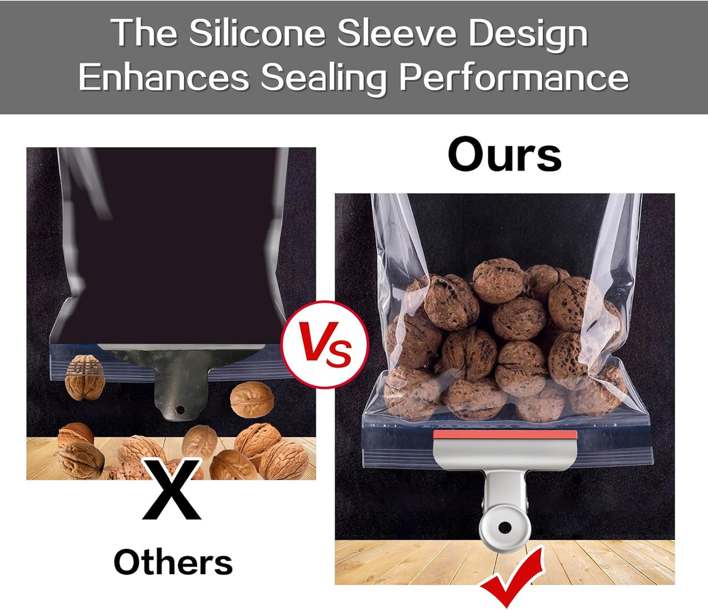 HOUSE AGAIN 12 Pack Stainless Steel Chip Bag Clips Covered with Silicone NO More Sharp Edges, Bulldog Clips for Food Bags Air Tight Seal, Heavy Duty Binder Paper Clips for Kitchen and Office, 3 Inches