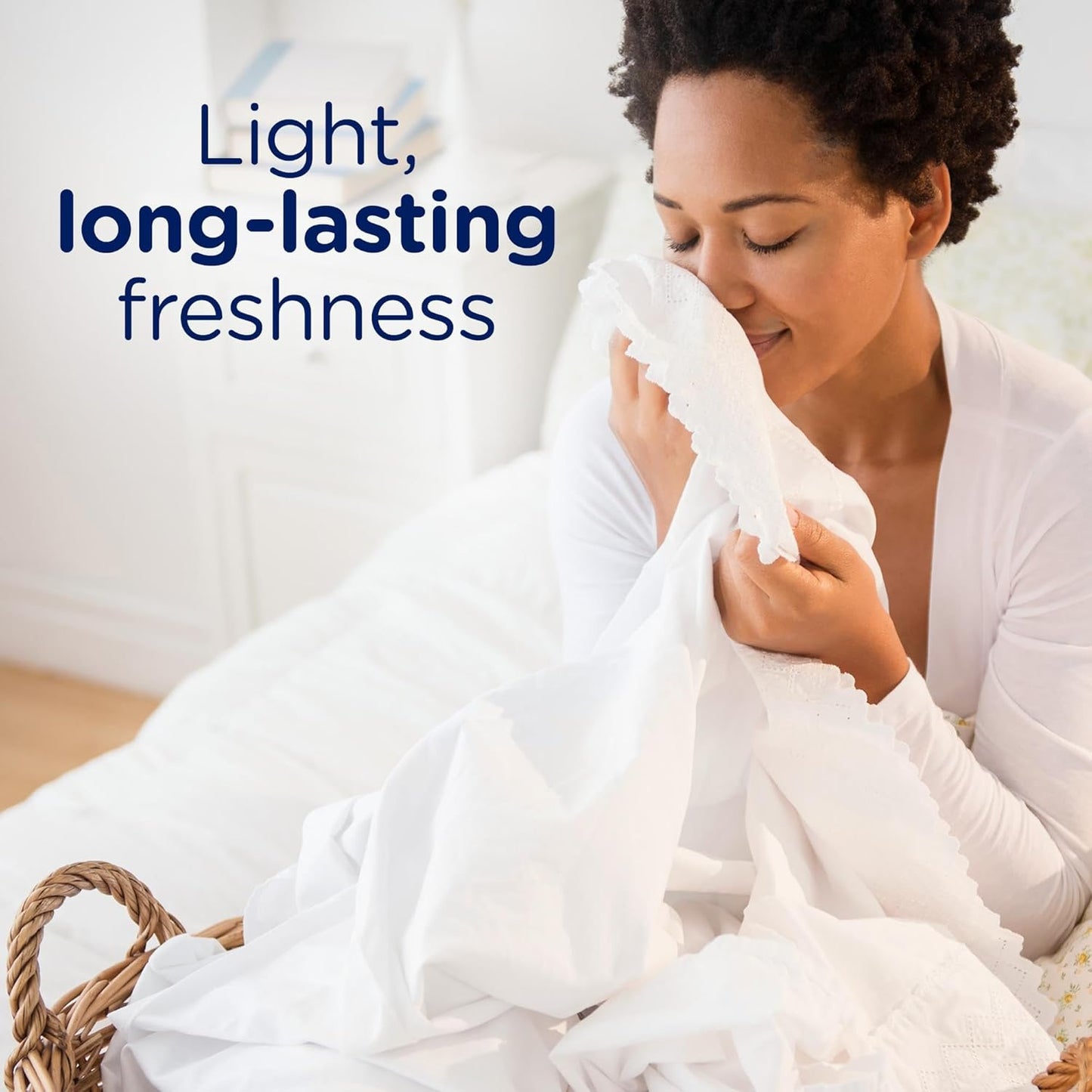 Downy Light Laundry Scent Booster Beads for Washer, Ocean Mist, 24 oz, with No Heavy Perfumes