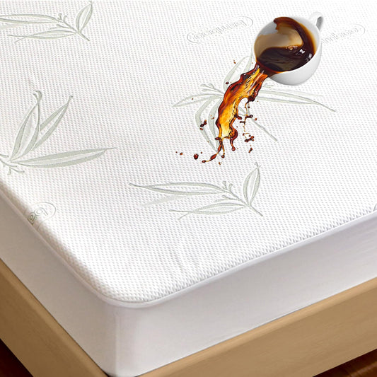 Full Size Mattress Protector Waterproof Mattress Pad Washable Bamboo Rayon Mattress Cover Breathable Noiseless Bed Protector 5" - 21'' Elastic Fitted Deep Pocket