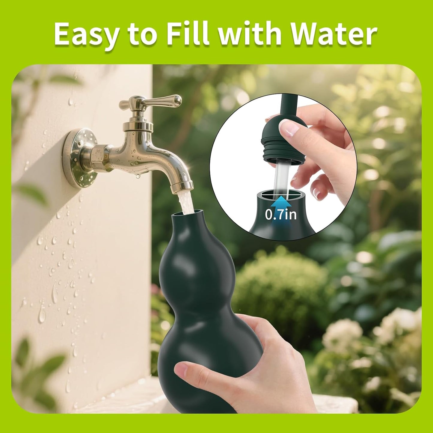 Squeeze Bottles for Plants, 22oz Small Watering Can for Succulent, Muti-Function Squirt Bottle for Seedling Watering, Wash, Tattoo, Dark Green