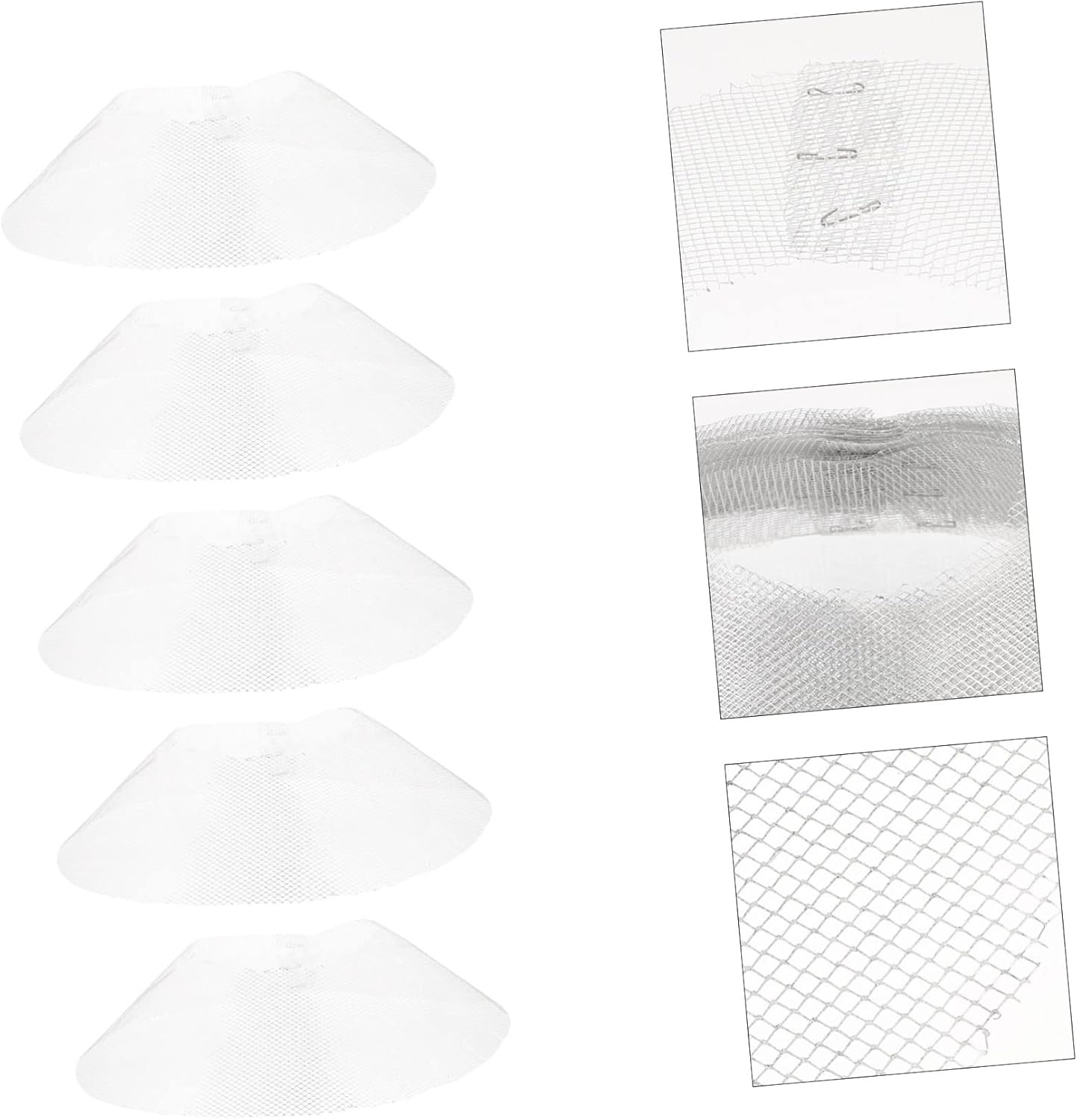 10PCS Durable Range Hood Filter Net Kitchen Replacement Practical Bowl Shaped Oil Filter for Home and Restaurant Exhaust Fans