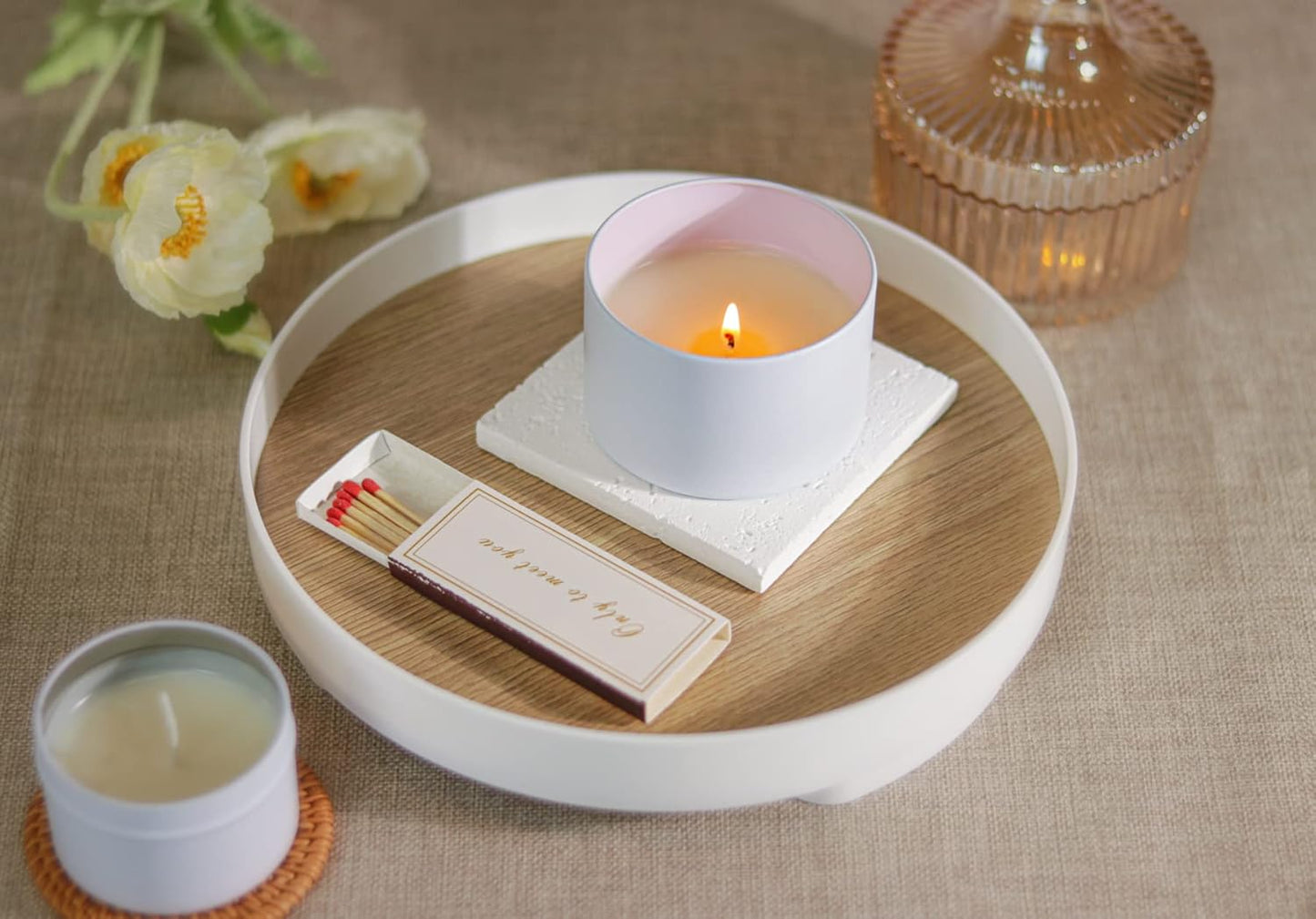 Tins With Lids, 3 Wicks Containers 12 Pack 14oz/420ml Seamless Bulk for Candle Making Supplies Wholesale Empty Jars - White