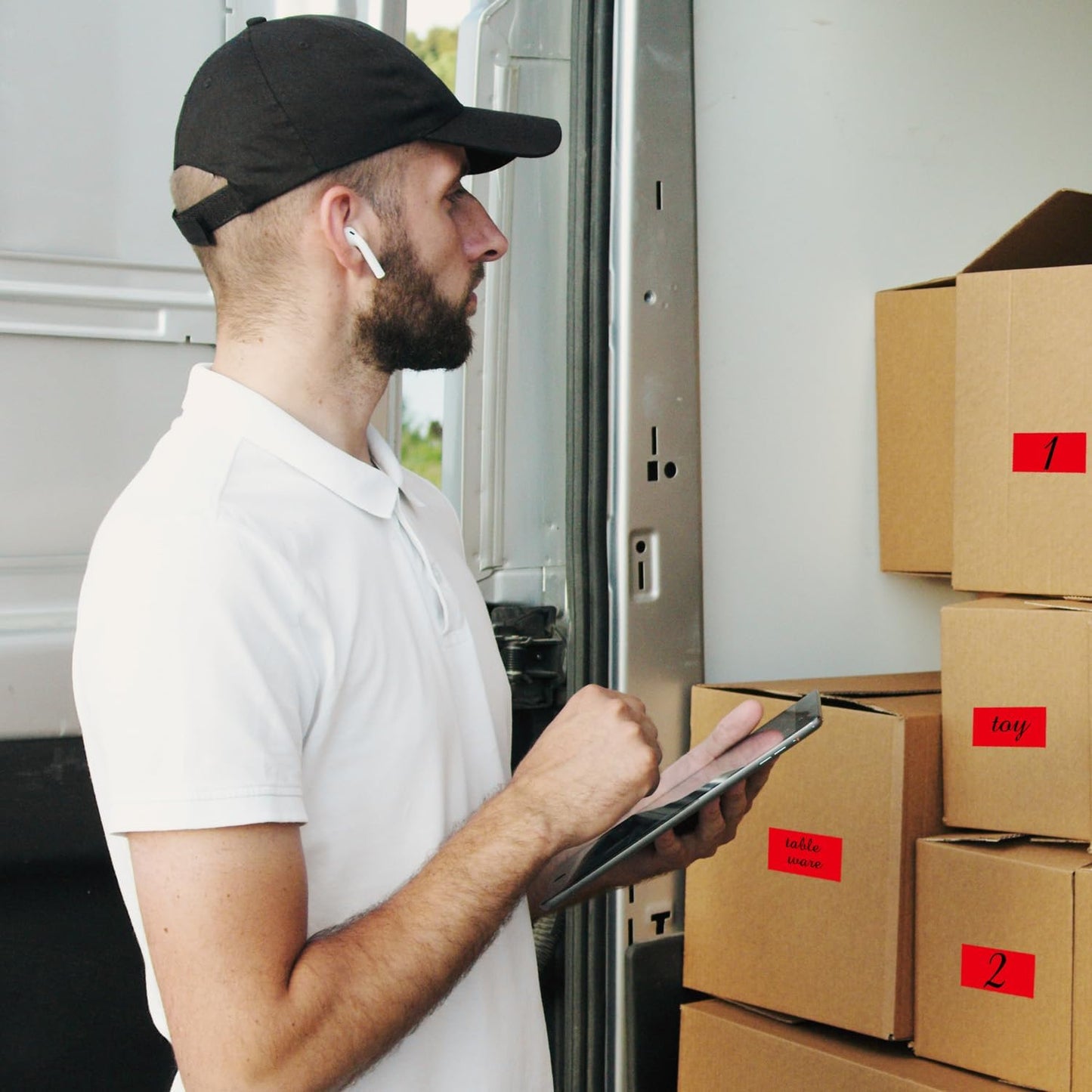 STARLIBOO 250 Red 2*3 Inch Rectangle Removable Writable Color Coding Labels, Name Tag Stickers, File Folder Labels