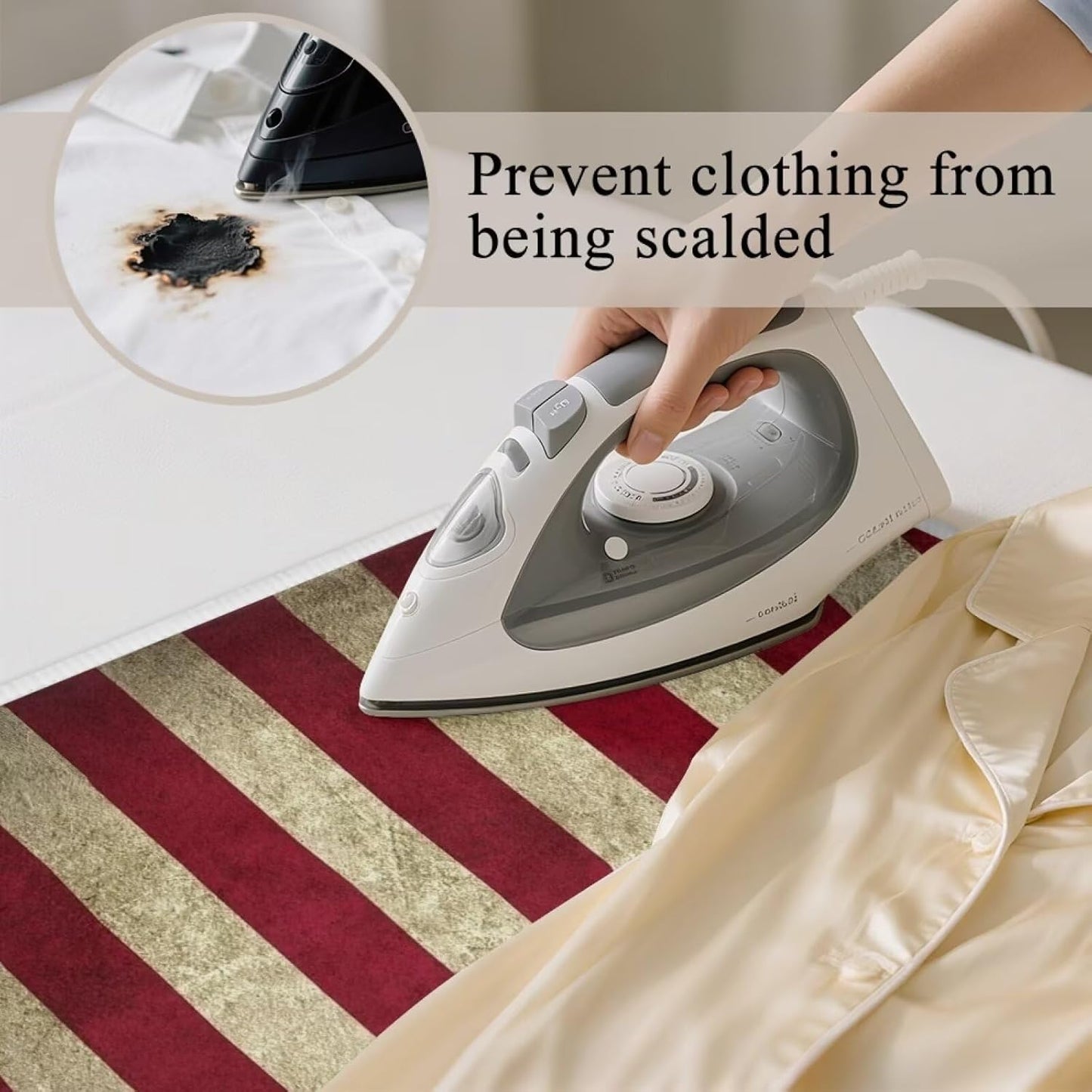 American Flag Ironing Mat Thickened Ironing Blanket Portable Heat Resistant Ironing Pad for Washer,Dryer,Table Top,Countertop,Small Ironing Board