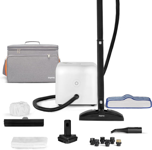 Dupray Neat Steam Cleaner with 18-Piece Kit – (Neat with the Awesome Bag) Powerful, chemical-free cleaning for floors, cars, tiles, grout, and more. *Kills 99.9% of Bacteria & Viruses