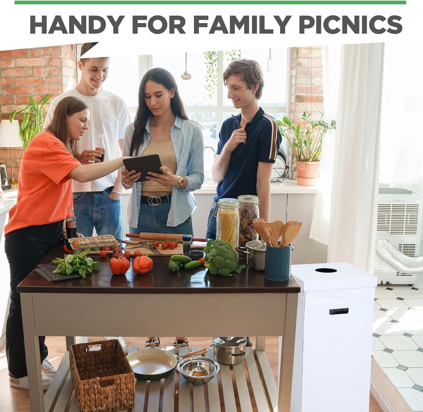 3 Pcs Cardboard Trash Cans with Lid Disposable and Reusable Corrugated Cardboard Trash Cans Recycling Bins Bulk with Garbage Bags White Rubbish Boxes for Parties Events (20 Gallon)