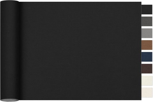 Oversized Canvas Patch 16 "x31, Self-Adhesive Waterproof Canvas Patch Set for Repairing Tents, Couch, Boat Covers, Camping Chairs, Awnings, Car Seats.(Black)