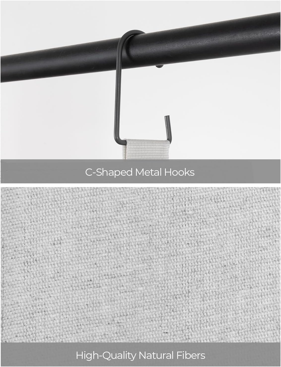 StorageWorks Hanging Closet Organizer, 3-Shelf Hanging Closet Shelves with Top Shelf, 15 ¾"W x 12" D x 31" H, Extra-Large Space, Light Grey