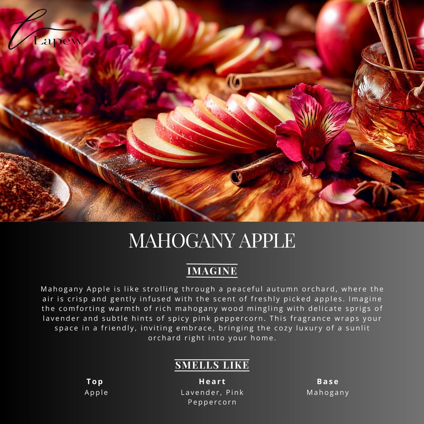 Mahogany Apple Carpet Freshener Powder Refill 36 oz | Powerful Odor Eliminator for Home | Upholstery Deodorizer | Carpet Deodorizer | Pet Urine | Cat Litter Box