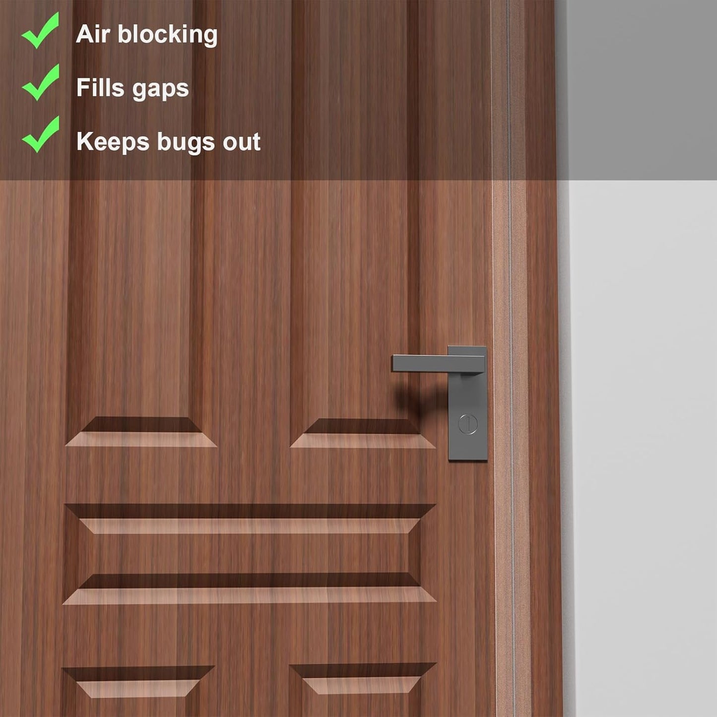 T-Shaped Door Draft Stopper, 1.37 in x 10 Ft Silicone Seal Strip for Windows Gaps, Weather Stripping Seal Strip Shower Sweep, Clear