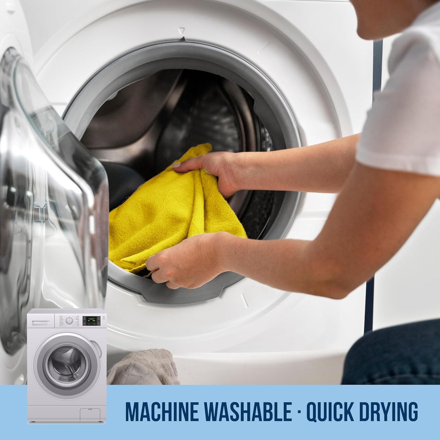 GREEN LIFESTYLE Chamois Cloth, Microfiber Cleaning Cloth 750 Pack, Borderless Towels Cleaning, Car Microfiber Towel, Drying Car Wash Towels (11.5" x 11.5", Multicolor)