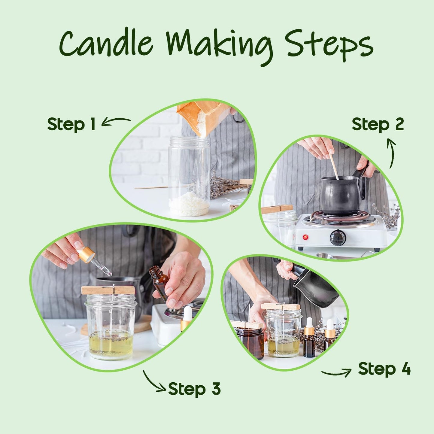 UNOTENA Soy Wax Flakes for Candle Making, Natural Candle Wax, Farm-Sourced, No Additives, Safe and Pure, 10LB