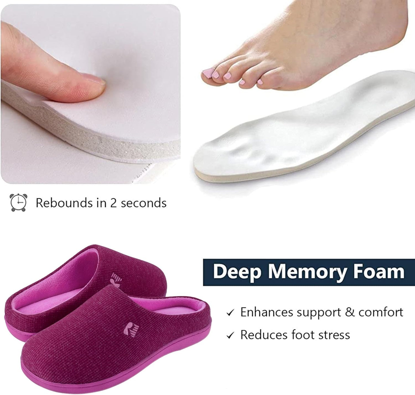 RockDove Women's Original Two-Tone Memory Foam Slipper