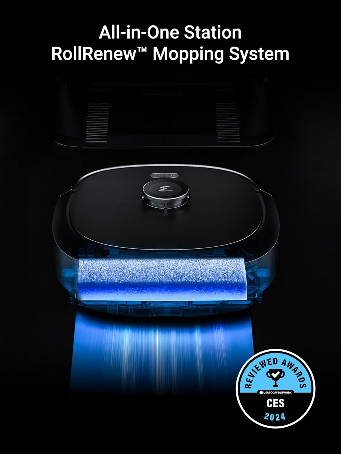 Eureka J20 Robot Vacuum Self Emptying, 8000Pa Suction, Auto Mop Washing & Hot Air Drying,3D Obstacle Avoidance, Cycling Belt-Mop Design