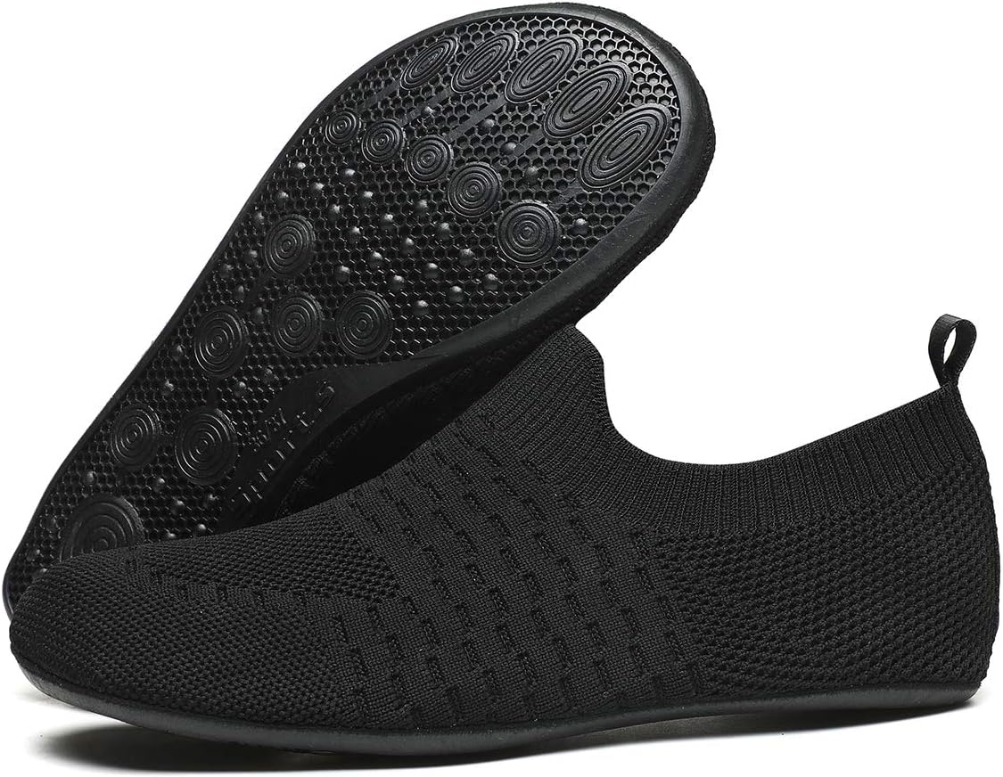 QZKDM Lightweight Slip on Grip Indoor House Slippers Barefoot Non Slip Home Exercise Yoga Shoes for Men Women