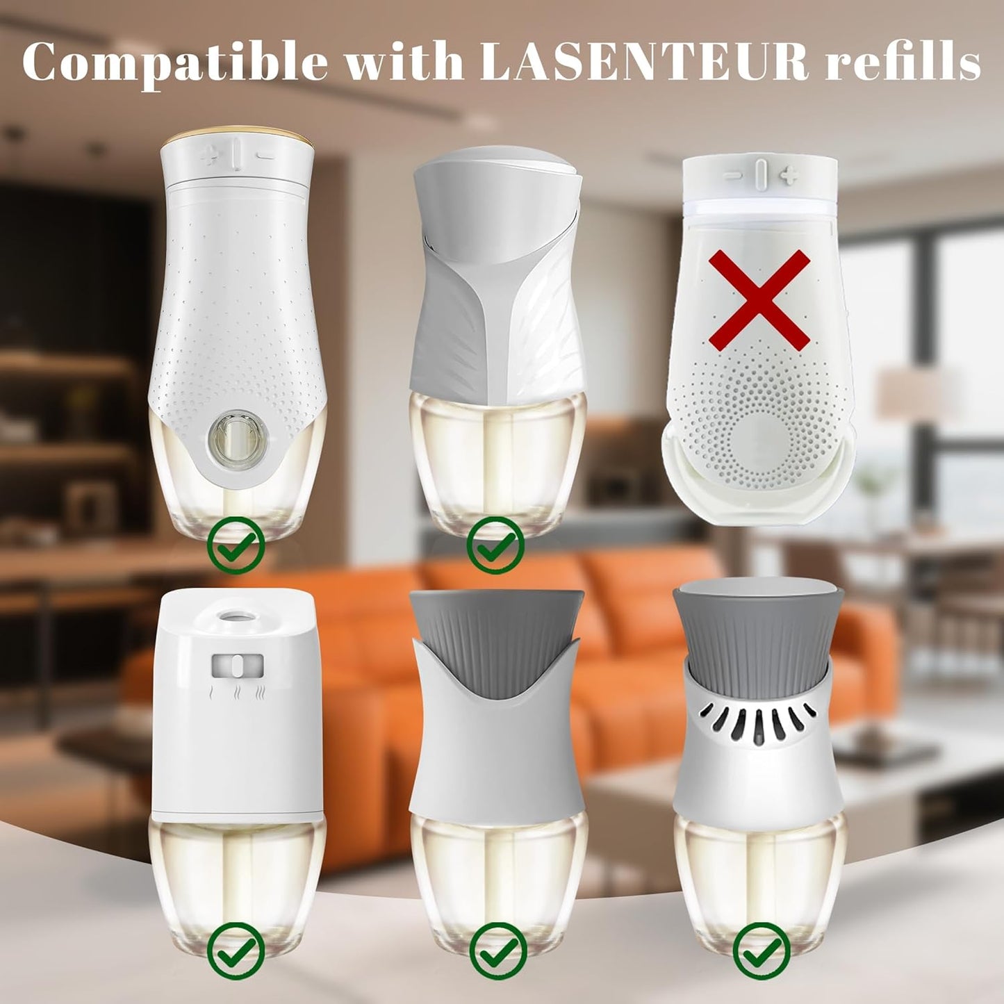 PlugIns Refills Air Freshener, Scented and Essential Oils for Home and Bathroom, Hawaiian, Jasmine, Cotton, Indoor Home Use, 12 Count, Compatible with Airwick, Compatible with Glade