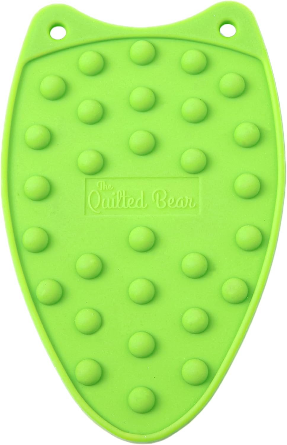 The Quilted Bear Mini Iron Rest - Silicone Heat Resistant Mat for Stress-Free Crafting, Sewing & Quilting Supplies - Durable and Protective Surface for Mini Iron (Lime Green)