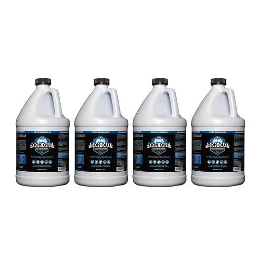 NOK OUT Odor Remover, Pet Deodorizer and Cleaning Spray, Made in the USA, 1 Gallon, 4-Pack