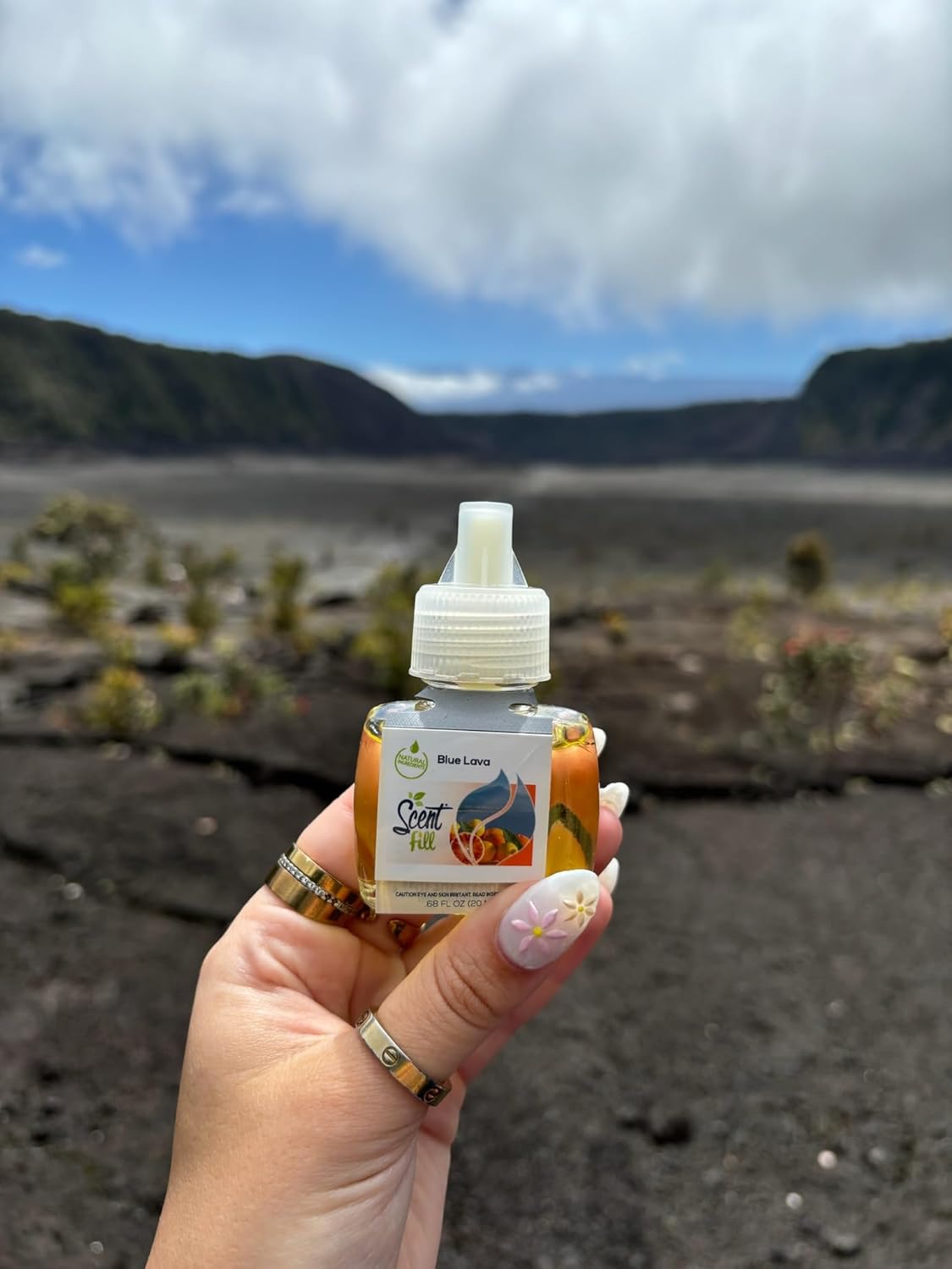 Scent Fill Blue Lava Plug in Air Freshener, 4 Scented Oil Refills