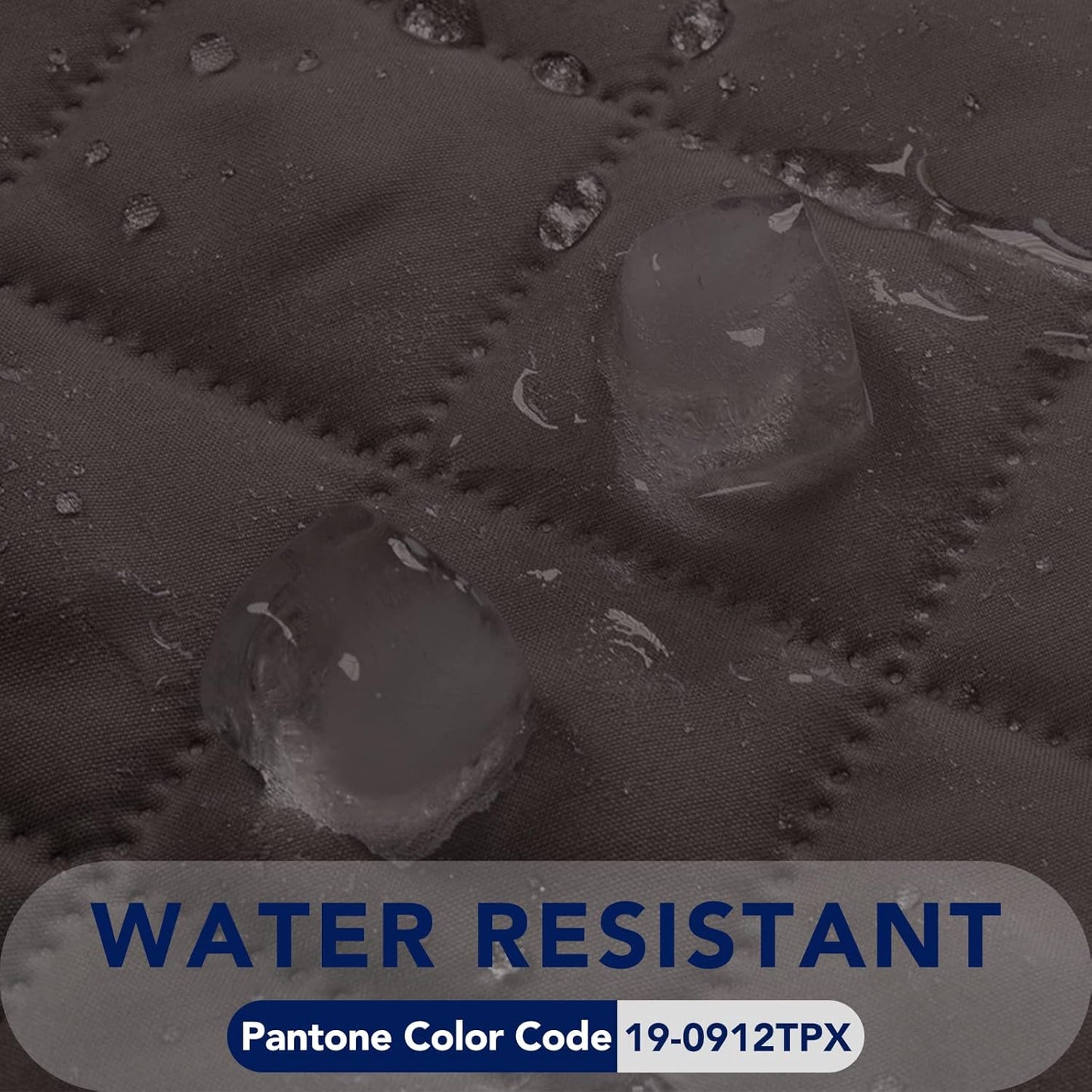 PureFit Reversible Quilted Sofa Cover, Water Resistant Slipcover Furniture Protector, Washable Couch Cover with Non Slip and Elastic Straps for Kids, Dogs, Pets (Small Recliner, Chocolate/Chocolate)