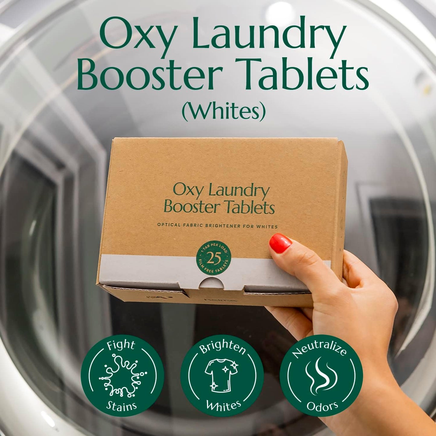 Cleanomic Oxy Booster Tablets (Whites) and Tablet Tin Bundle