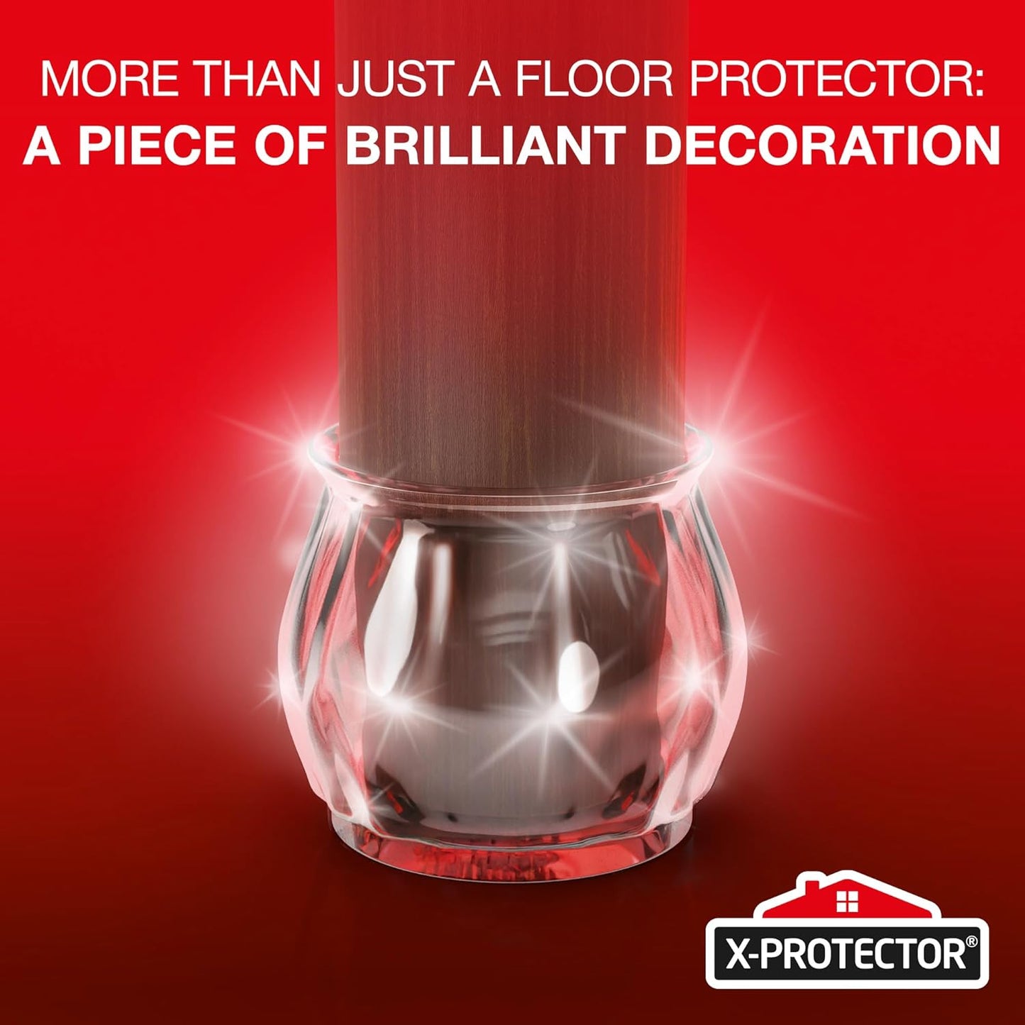 X-Protector Silicone Chair Leg Floor Protectors with Non-Slip Bottom - 16 PCS - Anti-Slip Chair Leg Covers - Non-Skid Furniture Leg Caps - Furniture Pads for 1.4-1.8" Round & 1.1-1.4" Square Legs!