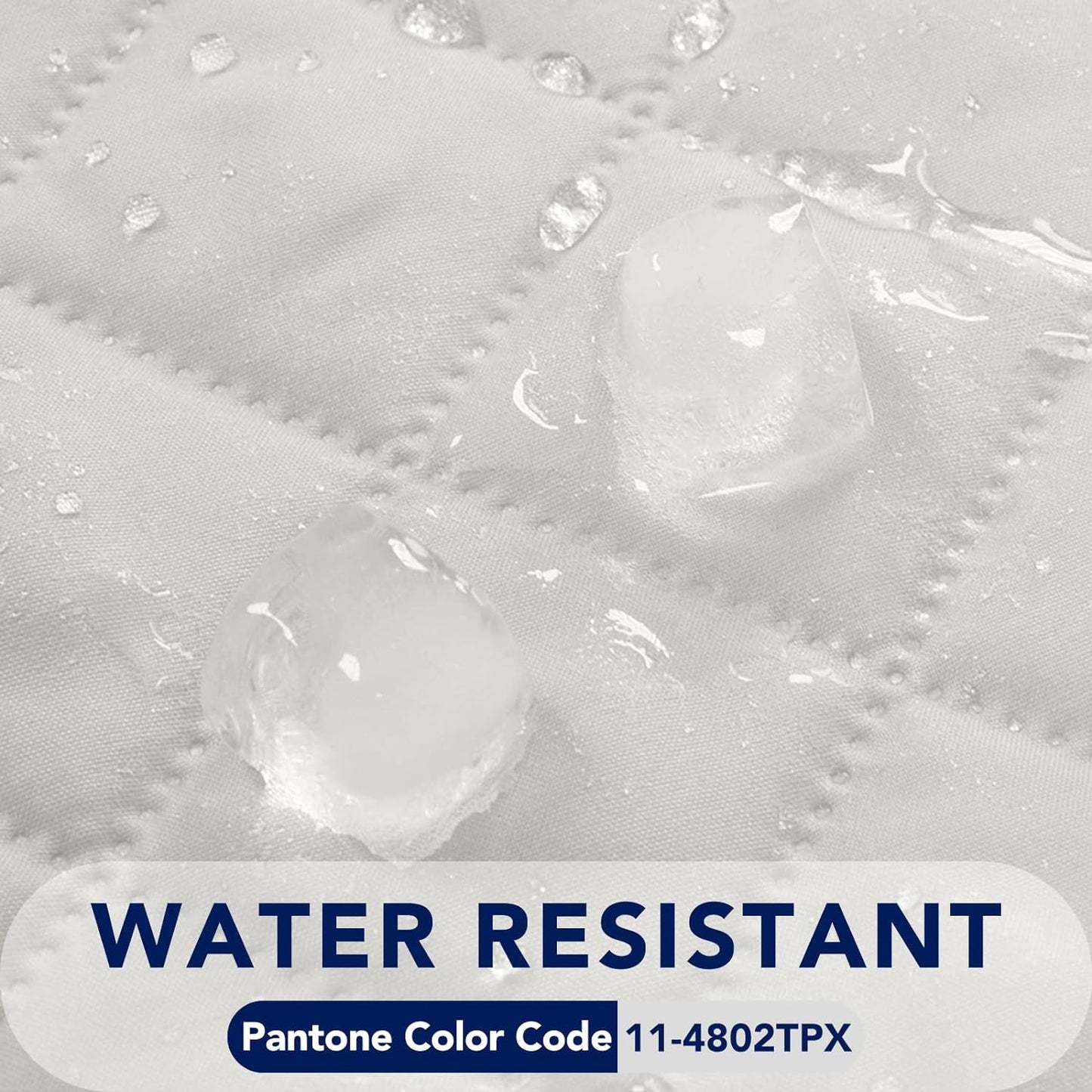 PureFit Reversible Quilted Sofa Cover, Water Resistant Slipcover Furniture Protector, Washable Couch Cover with Non Slip and Elastic Straps for Kids, Dogs, Pets (Chair, Ivory/Ivory)