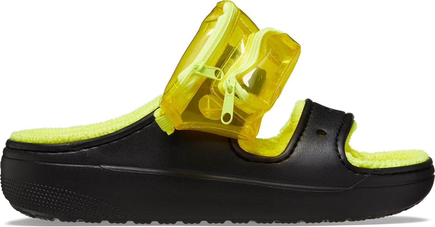 Crocs Unisex Adult Classic Cozzzy Towel Sandals, Fuzzy Slippers and Slides