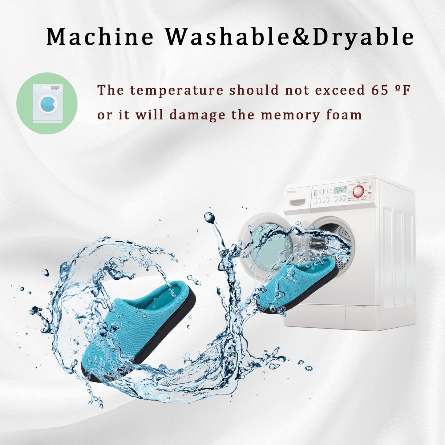 Memory Foam Slippers for Women's and Men's Casual House Shoes